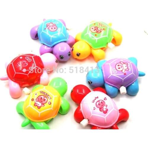 Childrens Plastic Baby Educational Small Toys Crocodile On The Chain Clockwork Toy Pull Back 13-24 Months Animal Model 2021