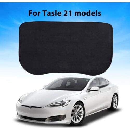 For Tesla Model 3 Y Front Trunk Mat Flannel Storage Cushion Protective Dustproof Easy Clean Foot Pad Car Interior Accessories