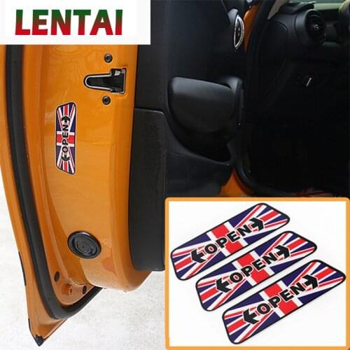 LENTAI For Opel astra j g insignia vectra c corsa d Mitsubishi asx lancer Jaguar Auto Car Reflective Door Open Warning Stickers