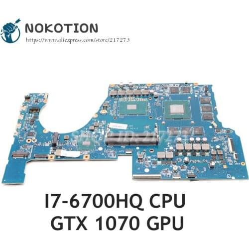 NOKOTION 862263-601 862263-001 G38D DAG38DMBCC0 MAIN BOARD For HP OMEN 17-W 17-W151NR Laptop Motherboard I7-6700HQ CPU GTX 1070