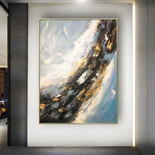 Pure Handmade New Arrival Abstract Oil Painting Art Unframed Hot Selling Paintings Picture Home Decoration Pieces No Frame