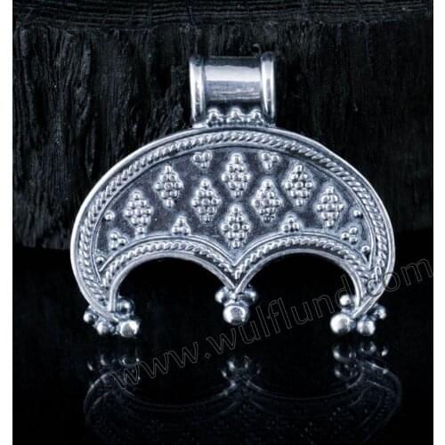 Lanseis10pcs norse Slavic Lunula Womans Necklace LUNULA, viking jewelry for women MORAVIA, Lunitsa, Slaves, Vikings, pendentif
