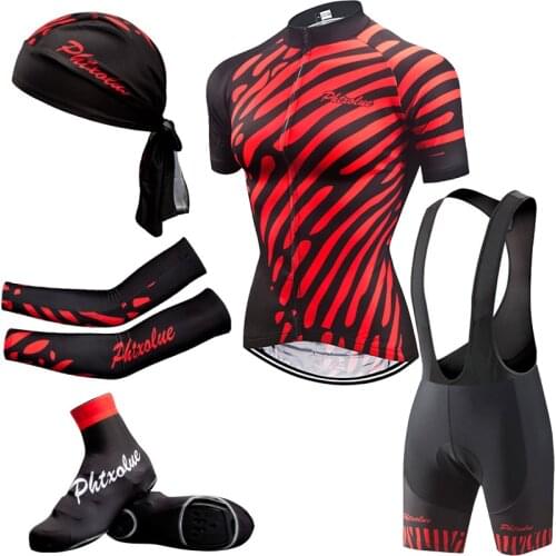 Phtxolue Pro Women Cycling Clothing Sets Wear Mountain Bike Clothes Bicycle Clothing MTB Bike Cycling Suit Cycling Jersey Set