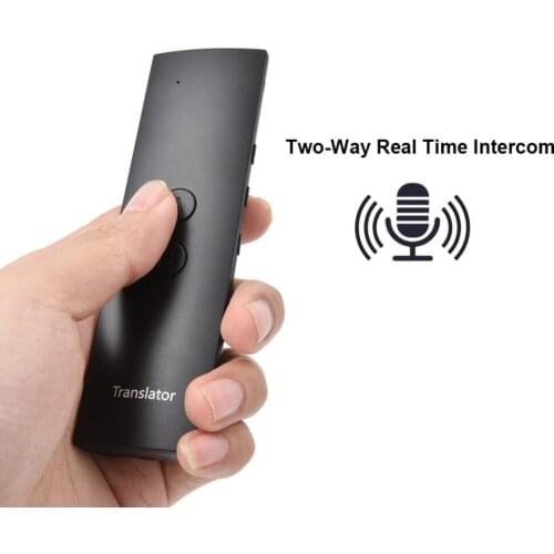 T6 Portable Smart Voice Translator Two-Way Real Time Translation Pocket Device for Learning Business T6
