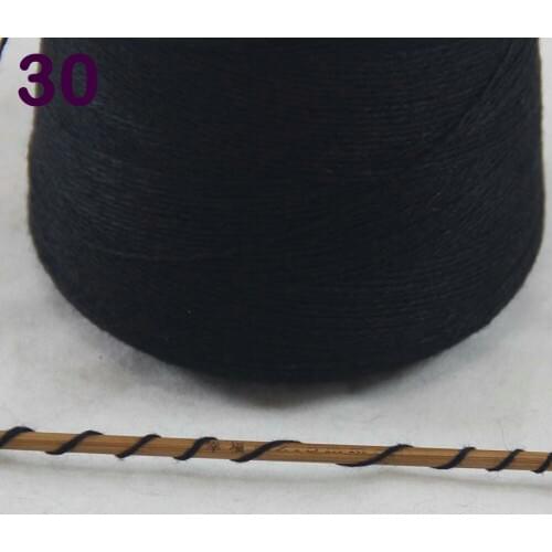 Sales 1X500g high quality 100% pure cashmere warm soft hand-woven tower yarn Black 262-5030