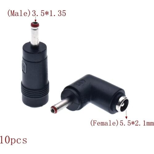 3.5x1.35mm DC Power Male Plug Jack Connector Socket Adapter for Cabinet led light 5.5*2.1 Female to 3.5*1.35mm Male
