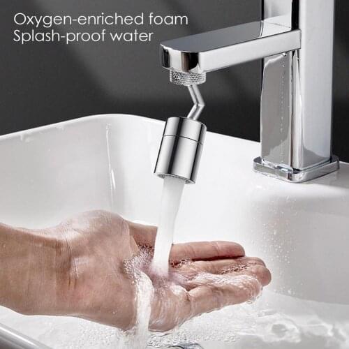 360 Degree Rotatable Splash-proof Faucet Filter Spray Head Filter Faucet Nozzle Movable Kitchen Tap Water Saving Nozzle Sprayer