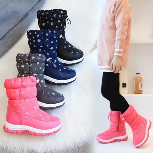 Girls Snow Boots Children Shoes Winter Boots For Girls Sport Child Shoes Kids Sneakers 2021 Brand Fashion Sport Boots