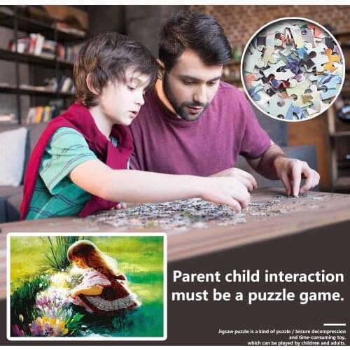 1000pcs Puzzle Educational Toys Adult Room Picture Decor DIY Paper Jigsaw Kids Children Portable Interactive Present