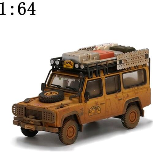 7CM Diecast Alloy 1:64 MINI 110 Camel cup Long Axle SUV Mud Version Car Model Metal Die-Cast & Toy Vehicle Collection Display