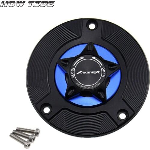 CNC Aluminum Keyless Motorcycle Accessories Fuel Gas Tank Cap Cover for YAMAHA FZ1 FZ8 Fazer FZ1N FZ6 N/S/R XJ6/Diversion