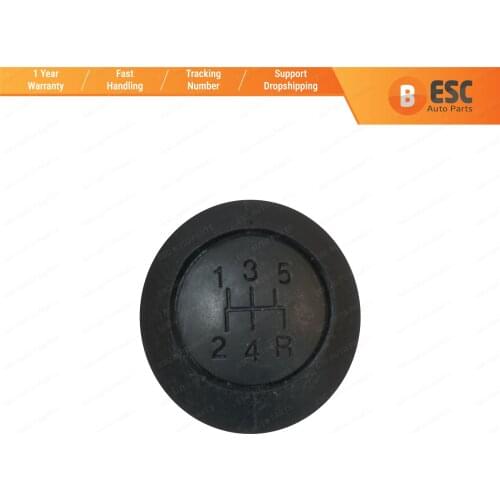 ESC ESP606 5-Speed Gear Shift Stick Knob Black for Fiat Doblo MK1 2000-2009