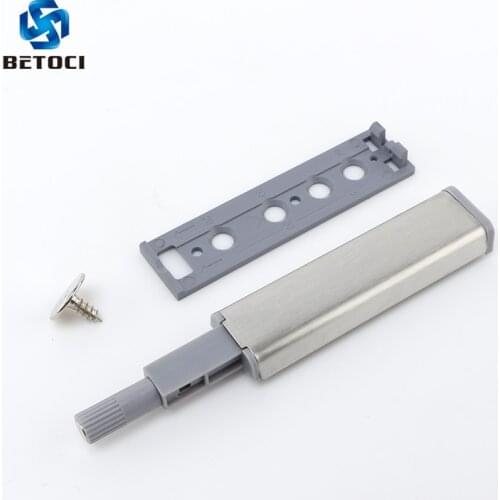 Betoci 10PCS Stainless steel bouncer cabinet door touches auto open damping buffer door plug silently closes furniture hardware