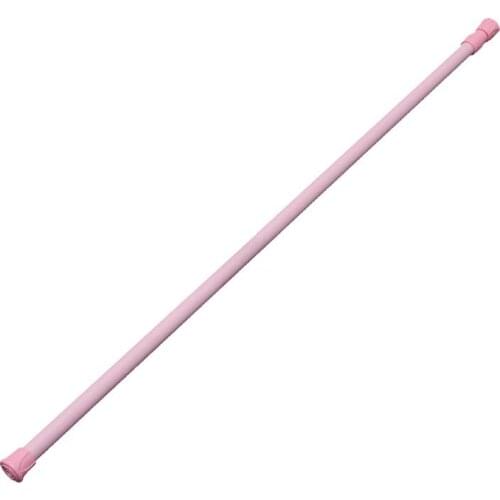 CGDS Spring Loaded Extendable Telescopic Net Voile Tension Curtain Rail Pole Rod Rods Pink 60*110cm