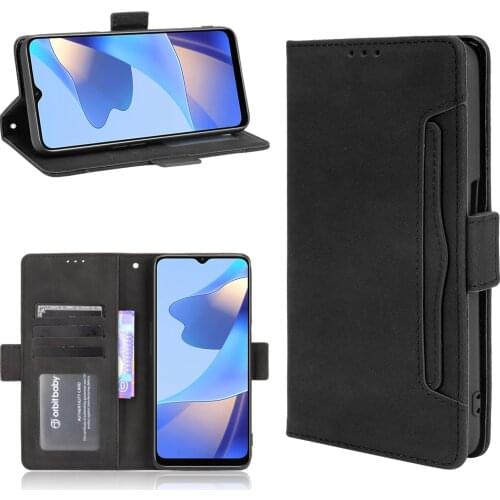 For Oppo A16 Case 6.52 inch Multi-function card slot Leather Book Flip Design Wallet Cover For Oppo A16 CPH2269 Case