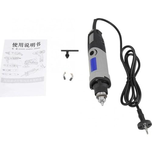 AC 220V 400W Electric Die Grinder Power Drill 6 Positions Variable Speed Rotary Tool