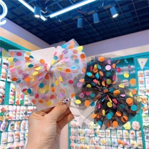Korean Mesh Hair Pins For Girls Butterfly Hair Clip Baby Clip Barrettes Kids Children Birthday Party Show Hair Styling Tools