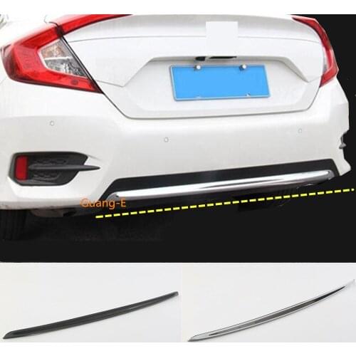 Car Body Cover Protection Bumper Trim Rear Back Tail Bottom Hoods Parts 1pcs For Honda civic 10th sedan 2016 2017 2018 2019