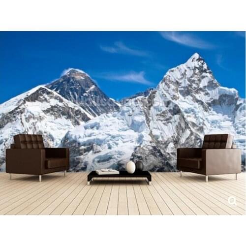 Custom natural scenery wallpaper,Everest and Lhotse mountain peaks,modern photo mural for living room restaurant hotel wallpaper