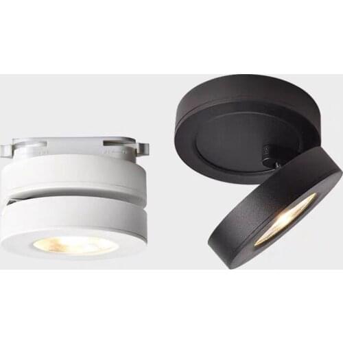 10pcs LED Surface Mounted COB Downlight 7W 10W Ceiling Spot Light Track light Rail Light 360 Angle Adjustable 110V 220V
