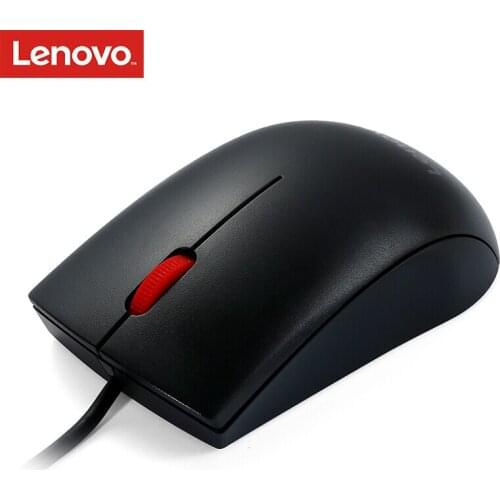 Lenovo M120 Pro red dot wired optical mouse for laptop pc home office using