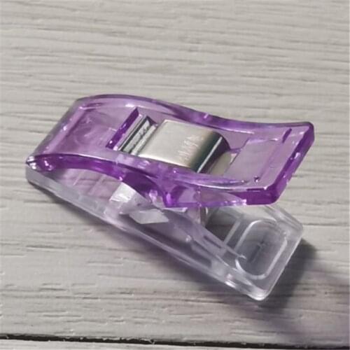 Assorted Multicolor Crocheting Patchwork Crafting Binding Bias Clip Sewing Paper Fabric Knitting Plastic Clamps Hemming Quilting