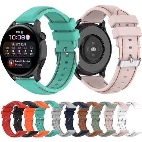 New 22mm Watch Strap For Huawei watch 3 PRO/ GT2 pro ECG Silica gel Strap For Huawei watch GT 42mm 46mm Watchband Replacement
