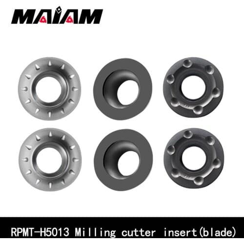 RPMT08T2 RPMW1204 RPMW1003 INSERT(blade) R4 R5 R6 round blade H5013 for processing hardness hrc20-48 degrees ordinary steel