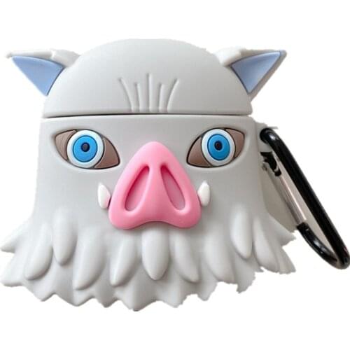 Hot Selling Durable Apple AirPods 1 /2 Protect Cover Case for Cute 3D Demon Slayer Silicone Bluetooth Wireless Earphone Case