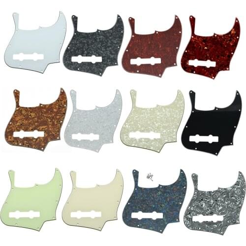 USA Spec 5 String Jazz J Bass Pickguard with Screws Fits for American FD Scratch Plate Various Colors