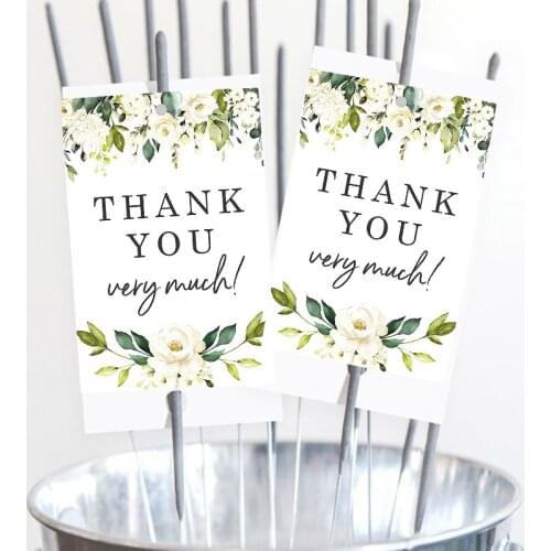 100PCS Luminous/Pyrotechnic Stick Label Personalized Wedding Firework Label Let Love Shine Flower Label