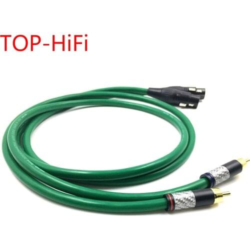 TOP-HiFi Pair Carbon Fiber RCA to XLR Balacned Audio Cable RCA Male to XLR Female Interconnect Cable with MCINTOSH USA-Cable