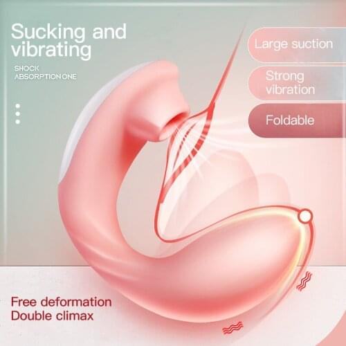 Sucking vibration massager bending vibrator to increase orgasm female masturbator sex toys