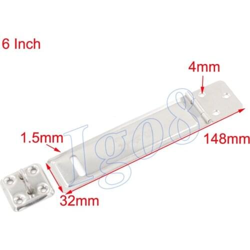 6" Padlock Hasp Staple Door Locks 5PCS