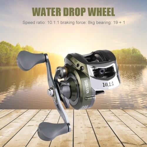 10:1 All Metal Low Profile Baitcasting Fishing Reel Sea Rod Long-Distance Casting Fishing Lure Spinning Wheel Fishing Accessorie