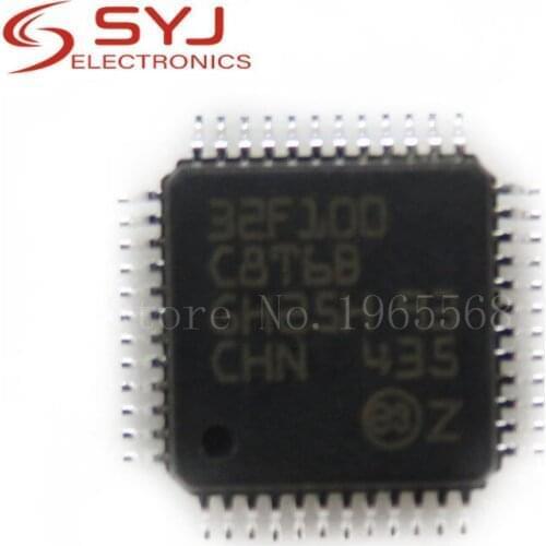 10pcs/lot STM32F100C8T6 STM32F100C8T6B STM32F100 LQFP-48 In Stock