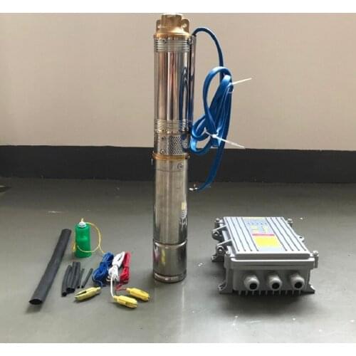 1100W DC72V Free Shipping Solar Bomba Sumergible Pump Max.Head 106M 3SPC3.3/106-D72/1100