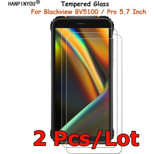 2 Pcs/Lot For Blackview BV5100 / Pro Tempered Glass Screen Protector Ultra Thin Explosion-proof Protective Film Guard Shield