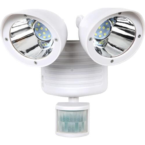22 LED Dual Security Detector Solar Spot Light Motion Sensor Outdoor Floodlight,White Dropshipping