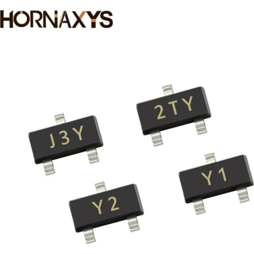50PCS S8050 J3Y S8550 2TY SS8050 Y1 SS8550 Y2 SOT23 SMD transistor