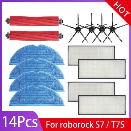 Suitable for Xiaomi Roborock Robot S50 S51 Vacuum Cleaner Spare Parts Kits filter Side Brush Roll Brush