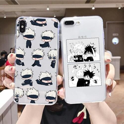 Jujutsu Kaisen Itadori Yuji cute Phone Case For Xiaomi Redmi Note 7 7A 8 8T 9 9A 9S 10 K30 Pro Ultra transparent fashion