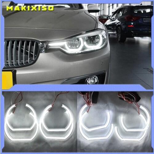 For BMW 3 Series E90 E92 E93 M3 Coupe and cabriolet 2007-2013 Car styling High Quality DTM Style White Crystal LED angel eyes