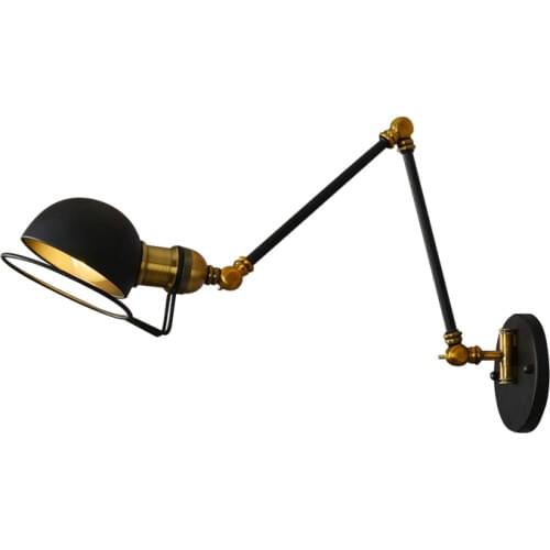 Loft Style Double Long Arm Wall Sconces Iron Antique Lamp Edison Industrial Vintage LED Wall Light Fixtures Indoor Lighting