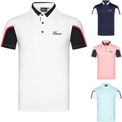 Golf wear short-sleeved mens summer outdoor sports POLO shirt quick-drying breathable golf clothes customization