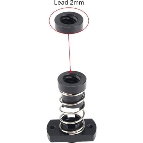 P82F Acme Threaded Rod DIY CNC 3D Printer T8 POM Anti Backlash Nuts For Lead 2mm / 4mm / 8mm Acme