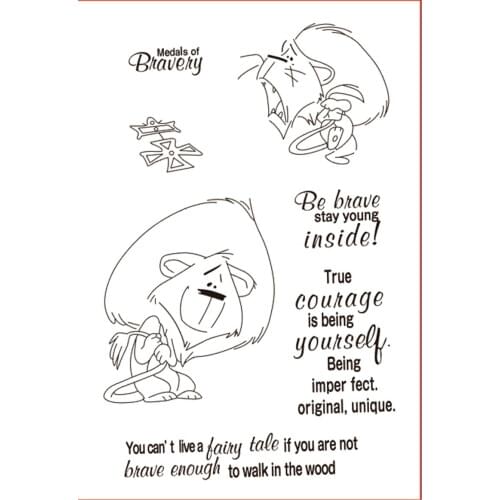 11x16 animal Transparent Clear Silicone Stamp Seal for DIY scrapbooking photo album Decorative clear stamp