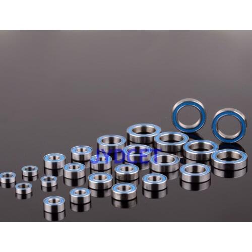 24pcs Blue Rubber Sealed Ball Bearing For RC Model Car Team Losi TEN-SCTE Ball Bearing Kit
