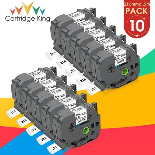 23.6mm HSE251 hse-251 Heat Shrink Tubes HSE 251 Label Tape for Brother P-touch PT-E500 PT-E550W PT-E800W PT-P750WVP Label Maker