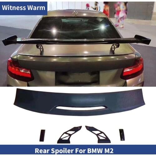 High quality carbon fiber Rear Trunk Wing Spoiler for BMW M2 F87 Racing Car Styling Bodykit Tail Wing